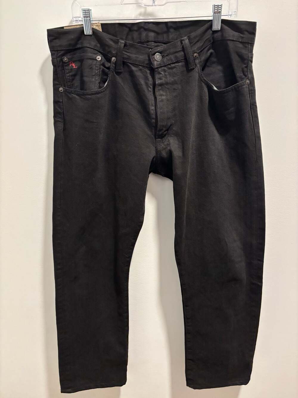 Vintage Polo Ralph Lauren 867 Black Jeans Mens 30x30 Made In USA Denim Pants
